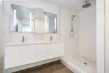 Master Bathroom with Palisades Bianco Hand-Crafted 3”x12” Subway Style Ceramic Tiles