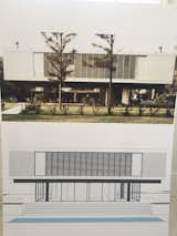 Original photograph and rendering of proposed vista Del Mar street views. Addition will be on back of house accessed by a connector as not to disturb Paul Rudolph s Architectural design 