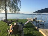grass dock and boat lift