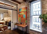 Artwork in the home office by a Southern artist was chosen by Livingston, a bit of an homage to his Tennessee routes.    