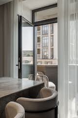 Exit to a balcony from the kitchen