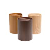 Saito Wood Waste Basket With Lid - Small
