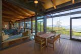 Indoor spaces flow into outdoor, all capturing spectacular views of the Blue Ridge Mountains.