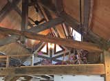 One of the scissor trusses and Loft for the artists.