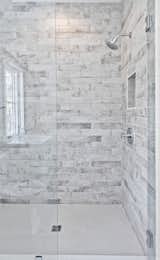 Bath Room, Stone Tile Wall, Enclosed Shower, and Full Shower  Photo 13 of 20 in Mado Modern Farmhouse by Serenbe 