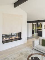 Sprague Circle - Living room, pass through fireplace 