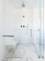 Bath Room, Marble Counter, and Corner Shower  Photos from Private Residence 4