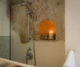 Shower with candlelight and fresco :)