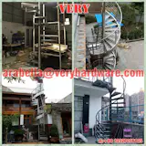 metal spiral staircase