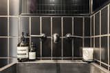 Bath Room, Vessel Sink, Metal Counter, and Ceramic Tile Wall  Photos from Favorites