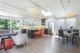 White Oak flooring, custom stained, two toned cabinets