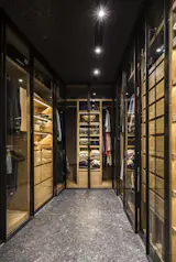 A large walking closet