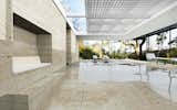View from the swimming pool in the side extension