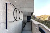 access to the patio that leads to the main entrance
