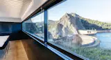 the dam from the observation and control room