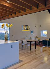 Living Room with Custom Palo Verde Leaf Pattern Chandelier