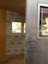 Dwell wallpaper installation. The Original plaques of maker and Dean Hoff dealership, Burbank, CA.