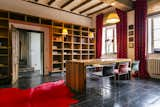 Living Room, Bookcase, Ceiling Lighting, Marble Floor, and Chair Library  Photo 7 of 8 in Indrani Lodge by Indrani Lodge