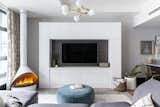 She cleverly divided the living room into two spaces – dining and living – and added a Malm fireplace in the living room for extra comfort and warmth.
