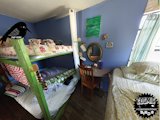 Spacious Party Room Full Size Custom Bunks!