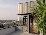 Culminating at the roof terrace is a view of the estate and a distant view of the natural reserve beyond. 