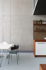 Kitchen, Colorful Cabinet, Wood Counter, Ceramic Tile Backsplashe, and White Cabinet Dining & Kitchen  Photos from Super Loft by studiomfd Amsterdam