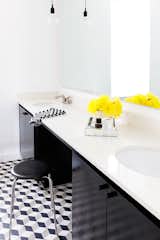 Kids bathroom with new geometric tile