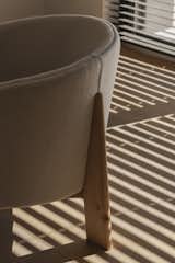 Detail of the arcmchair Nara, designed by Francesc Rifé for Vical.