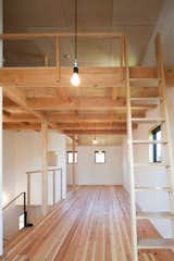Bedroom, Accent Lighting, Light Hardwood Floor, and Ceiling Lighting  Photo 7 of 19 in A-small-house-in-higashimurayama by keigo iiduka