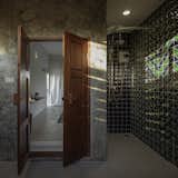 Bath Room, Porcelain Tile Floor, Ceramic Tile Wall, and Enclosed Shower Bathroom  Photo 13 of 19 in Baan Lek Villa by Pitch Nimchinda