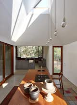 natural light animates the interiors through the skylight