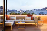 the terrace at night