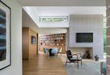 Living Room, Corner Fireplace, Recessed Lighting, and Chair  Photo 13 of 19 in Inwood Place by Cuppett Kilpatrick Architecture + Interior Design