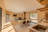 Circulation occurs along the windows creating an axial connection between all the spaces.