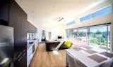A living room with a view