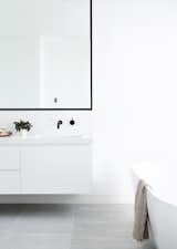 Bath Room, Marble Counter, Ceiling Lighting, Porcelain Tile Floor, Drop In Sink, and Freestanding Tub Canny 'The New' Master Ensuite  Photos from The New
