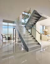 Staircase, Stone Tread, Metal Railing, Metal Tread, and Glass Railing  Photo 2 of 6 in MIDTOWN MODEL UNIT PH6 by RS3 DESIGNS