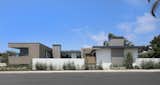 Exterior Elevation with Cedar Wood and Smooth Stucco 