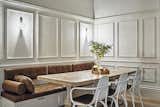 Dining Area With Banquette Seating In Leather