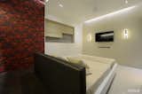 Bedroom, Marble Floor, Bed, Recessed Lighting, and Ceiling Lighting  Photo 6 of 12 in Luxury Residence in Mumbai by Evolve