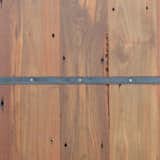 Smooth-sanded, Reclaimed Teak Plank Table
2” thick x 3.1’ wide x 9’ long
We start with the same old growth teak from the late 19th/ early 20th  century structures. We then sand it perfectly smooth and fill all nail holes, mortises and divots with clear epoxy. This splendid table is one of our finest. While all old growth teak brings a universe of golden honey brown patinas into any home-this table literally soaks up sunlight to become the jewel ornament of any room it sits in.
