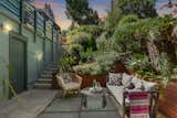 side patio and terraced gardens