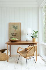 Natural light abounds in this office nook.