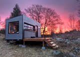 Exterior, Cabin Building Type, Metal Roof Material, and Wood Siding Material  Photo 9 of 9 in These Snug, Off-Grid Cabins in Canada Start at $141 a Night from Cabinscape