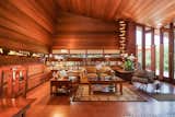 Living Room  Photo 7 of 65 in Frank Lloyd Wright's Small Masterpiece: The Haddock House by PlanOmatic