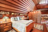 Bedroom and Bed  Photo 19 of 65 in Frank Lloyd Wright's Small Masterpiece: The Haddock House by PlanOmatic