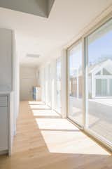 Corridor to garage and back yard
