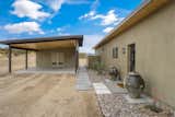 A double carport with extra storage and easy access to the house
