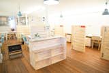 Office, Medium Hardwood Floor, and Desk  Photo 12 of 14 in Kawagishi Warehouse by Organic Design Architecture Studio