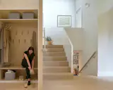 West Side Clerestory - Entry closet includes a bench for seating that is hidden when closet doors are closed.